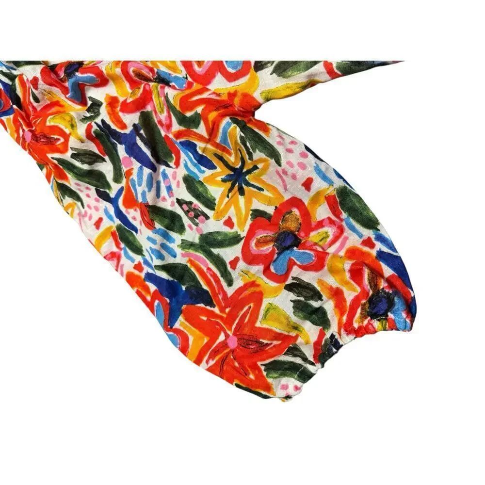 Hester & Orchard Women’s Floral Top Colorful Fun Artsy Size 1X - Picture 4 of 7